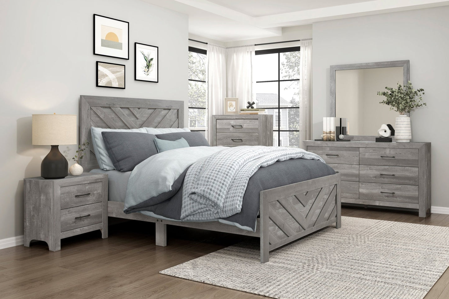 Corbin Collection 5PC Bedroom Set on Sale! (Q/K Bed+NS+DR+MR+CH) - LDH Furniture