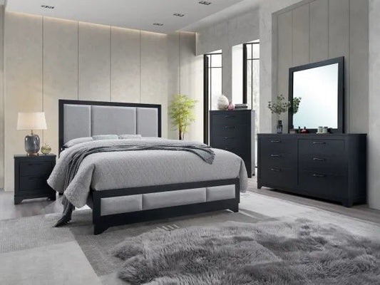 Carson 4PC Bedroom Set (Q - Bed+DR+ MR+NS) - LDH Furniture