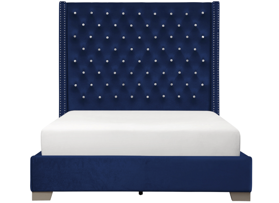 Tufted headboard with rhinestone buttons deals
