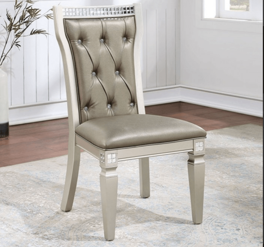 Adelina Silver/Gray Dining Set - LDH Furniture