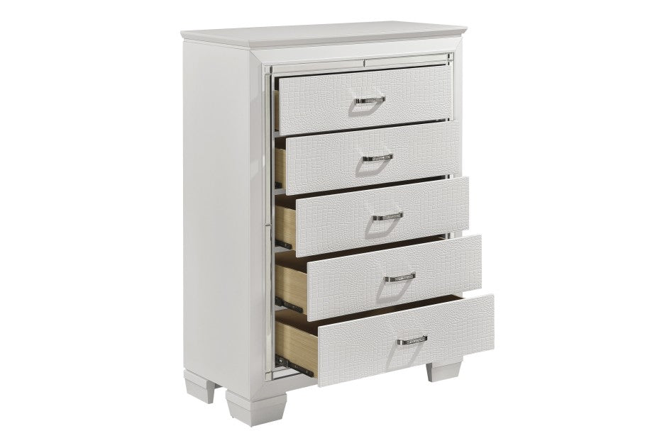Allura Collection 5 Draw Tall Chest - LDH Furniture