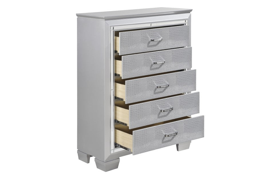 Allura Collection 5 Draw Tall Chest - LDH Furniture