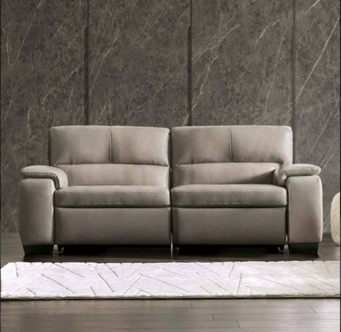 Balderico Real Italian Leather Power Sofa & Loveseat Recliner Set - LDH Furniture