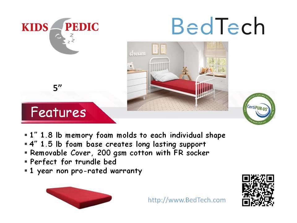 BedTech KidsPedic Mattress - LDH Furniture