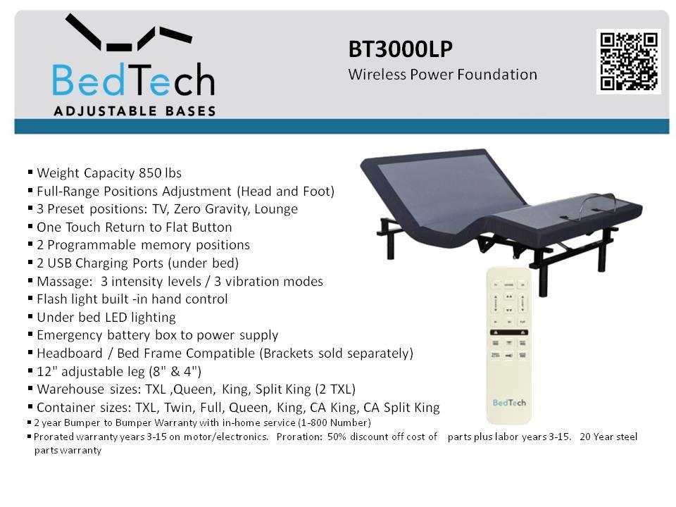 BT3000 ADJUSTABLE FOUNDATION - LDH Furniture