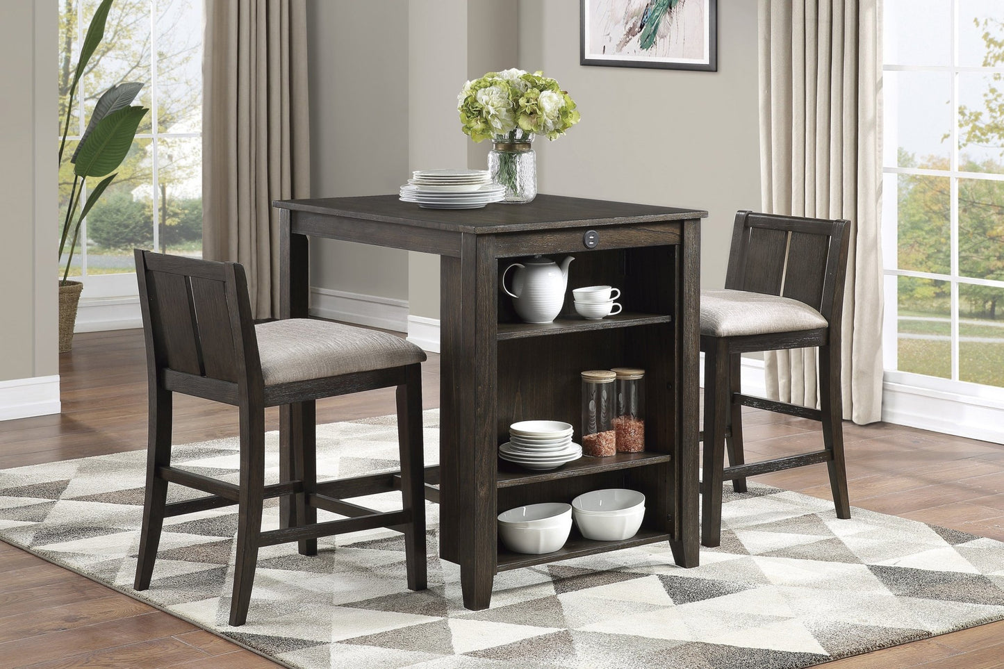 Daye 3PC Counter Height Dining Collection - LDH Furniture