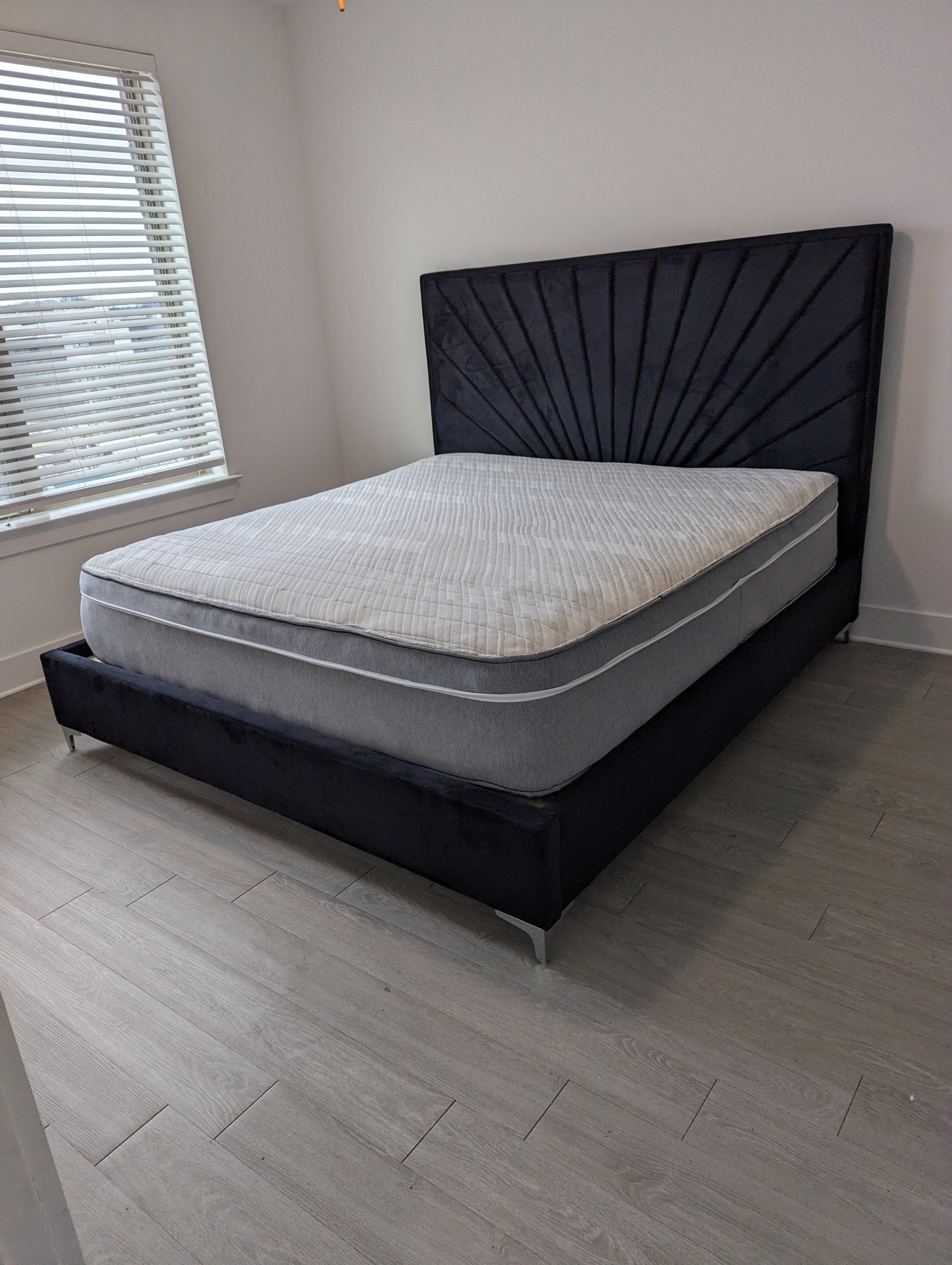 Eclipse Modern Velvet Platform Bed – LDH Furniture