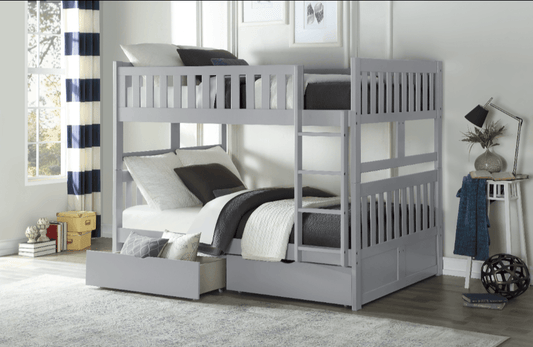 Galen Full/Full Bunk Bed w Storage - LDH Furniture