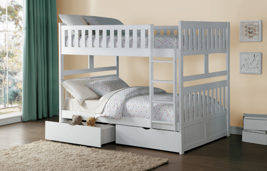 Galen Full/Full Bunk Bed w Storage - LDH Furniture