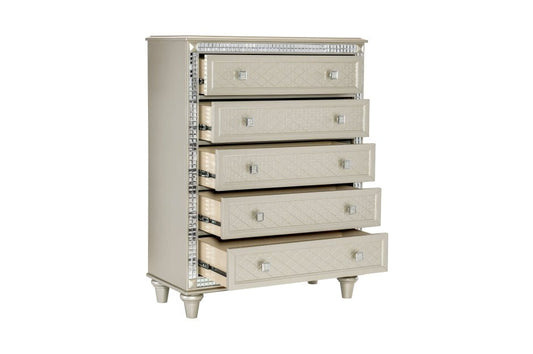 Juliette Collection Tall 5 Draw Chest - LDH Furniture