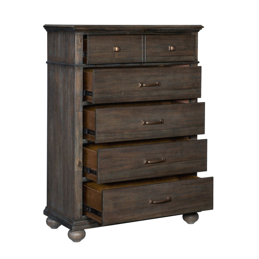 Motsinger Collection 5 Draw Tall Chest - LDH Furniture