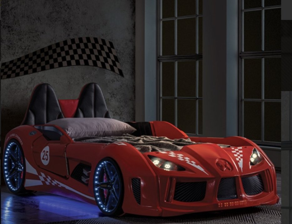 Trackster Race Car Bed - LDH Furniture