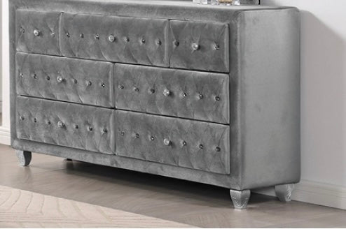 Velvet 6 Draw Dresser - LDH Furniture